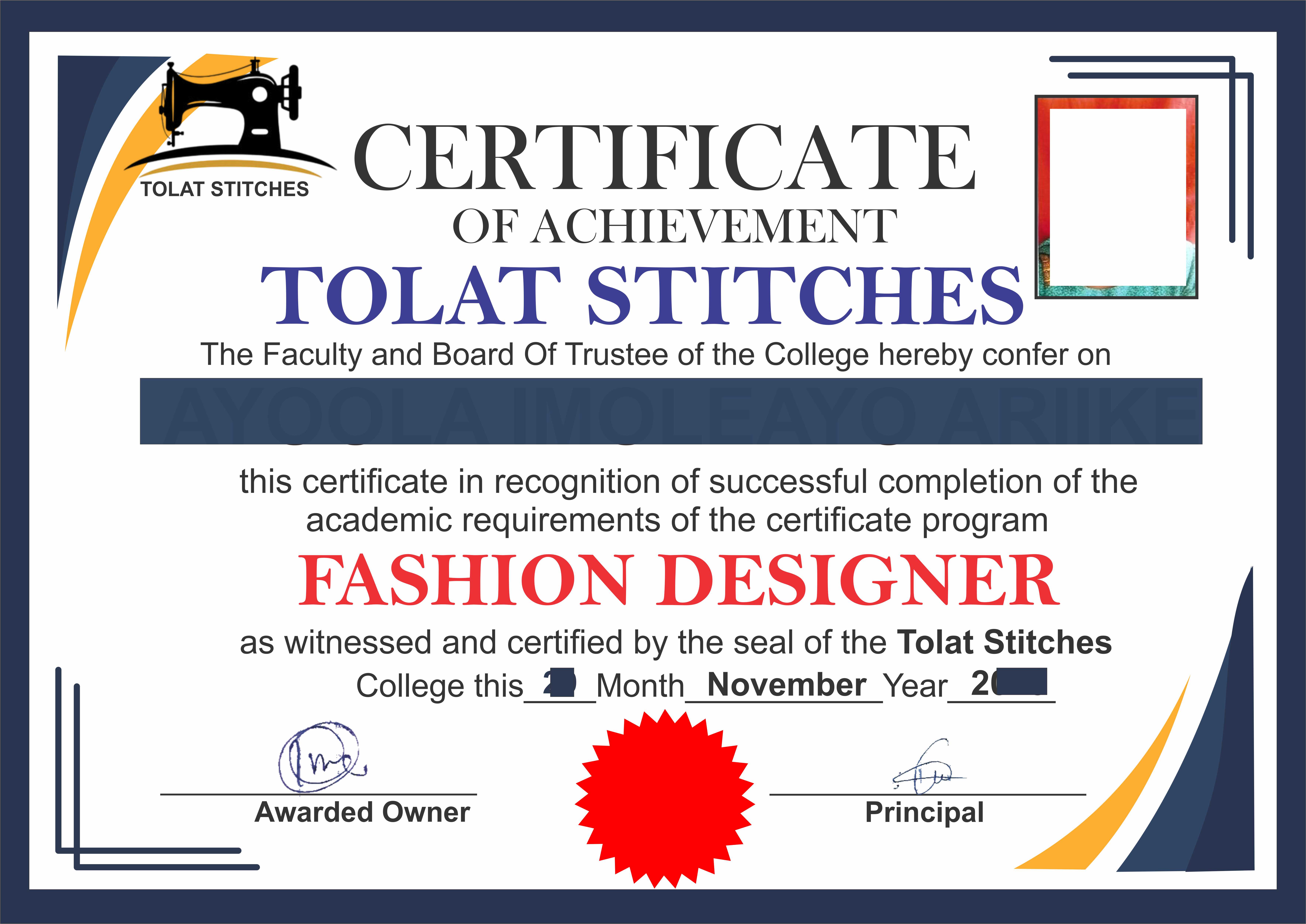 Certificate Design 