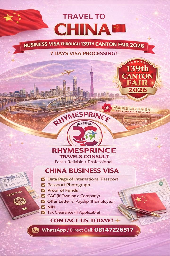 CHINA BUSINESS VISA AVAILABLE